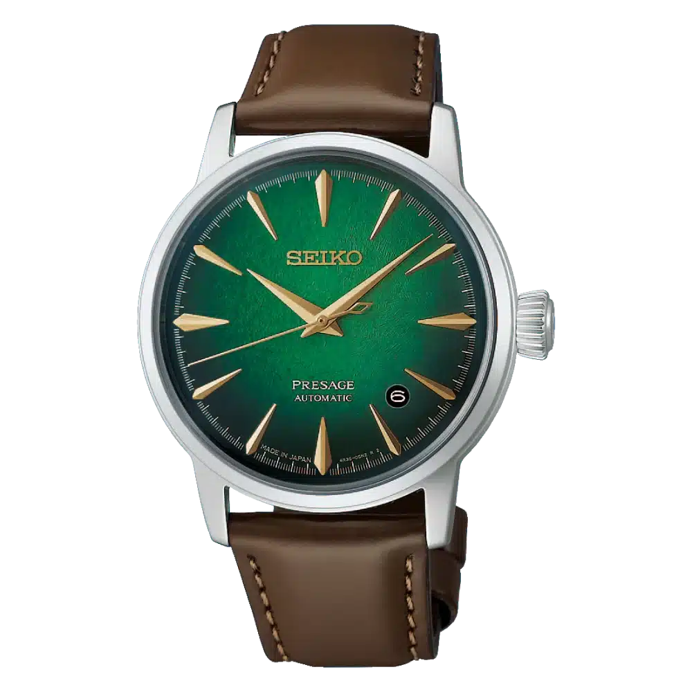 Montre Seiko Presage Cocktail Time cadran vert par Dumas