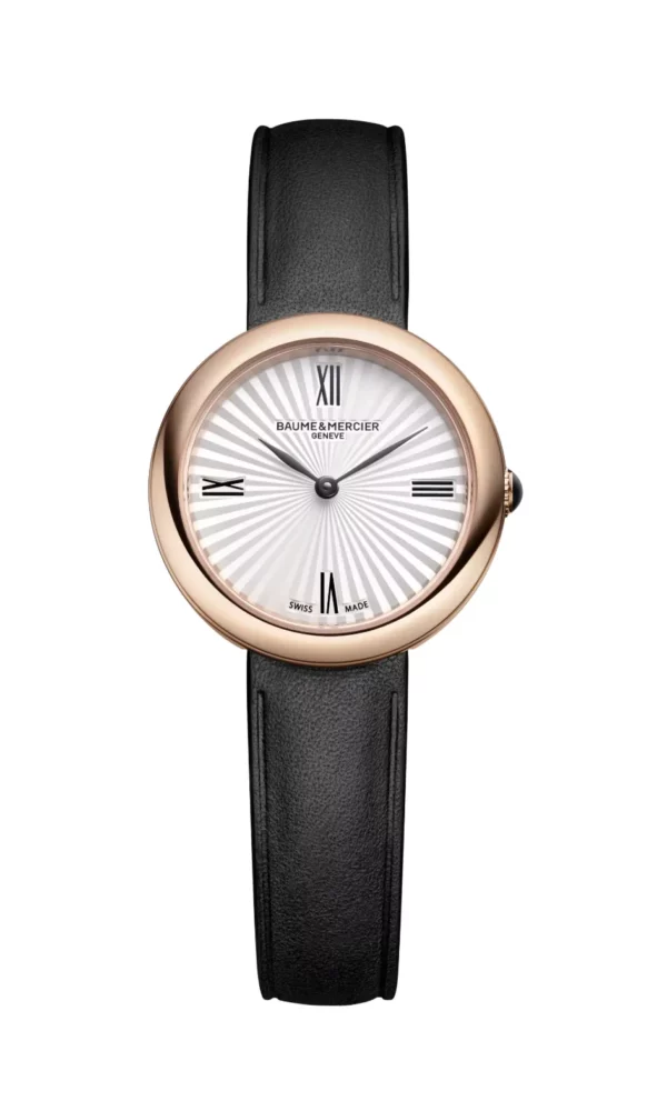 m0a10849 – joia de baume & mercier pvd or bracelet cuir noir 1
