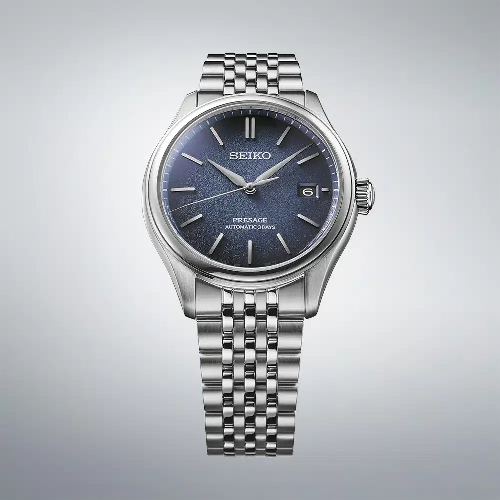 montre homme seiko presage classic series cadran bleu ai iro SPB525J1 montre homme seiko presage classic series cadran bleu ai iro