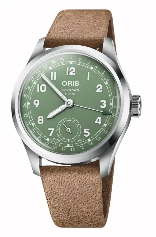 montre big crown pointer date calibre 403 verte oris dumas horloger avignon