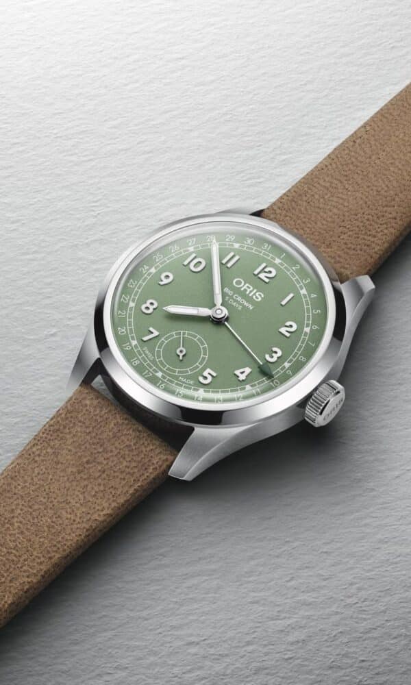 montre big crown pointer date calibre 403 verte oris dumas horloger avignon