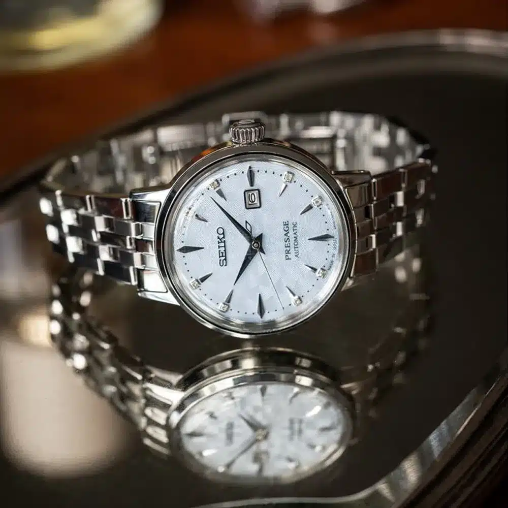 montre femme seiko presage cocktail sky diving diamants montre femme seiko presage cocktail sky diving diamants