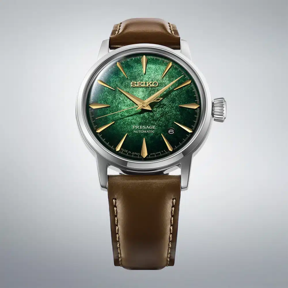 Montre Seiko Presage Cocktail Time cadran vert par Dumas