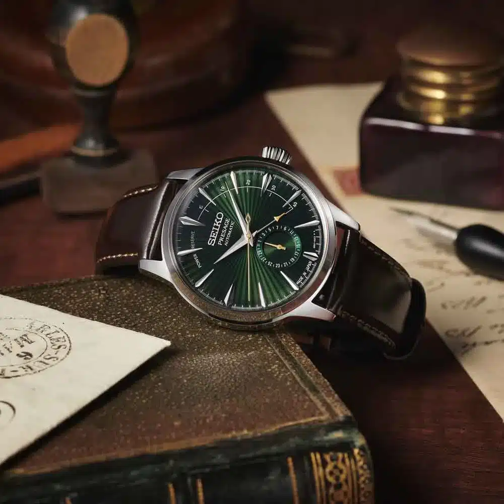 montre homme seiko presage cocktail mockingbird multi aiguilles