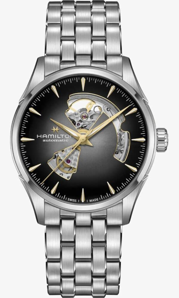 montre jazzmaster open heart auto acier 42 mm hamilton dumas horlogerie avignon