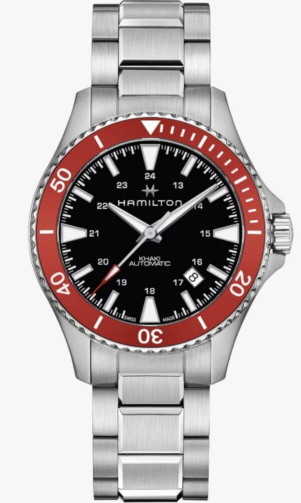 montre khaki navy scuba auto rouge noire hamilton dumas horloger avignon