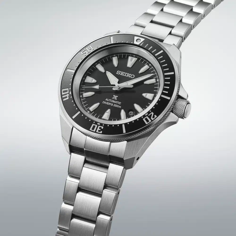 montre homme seiko prospex slim samurai cadran noir