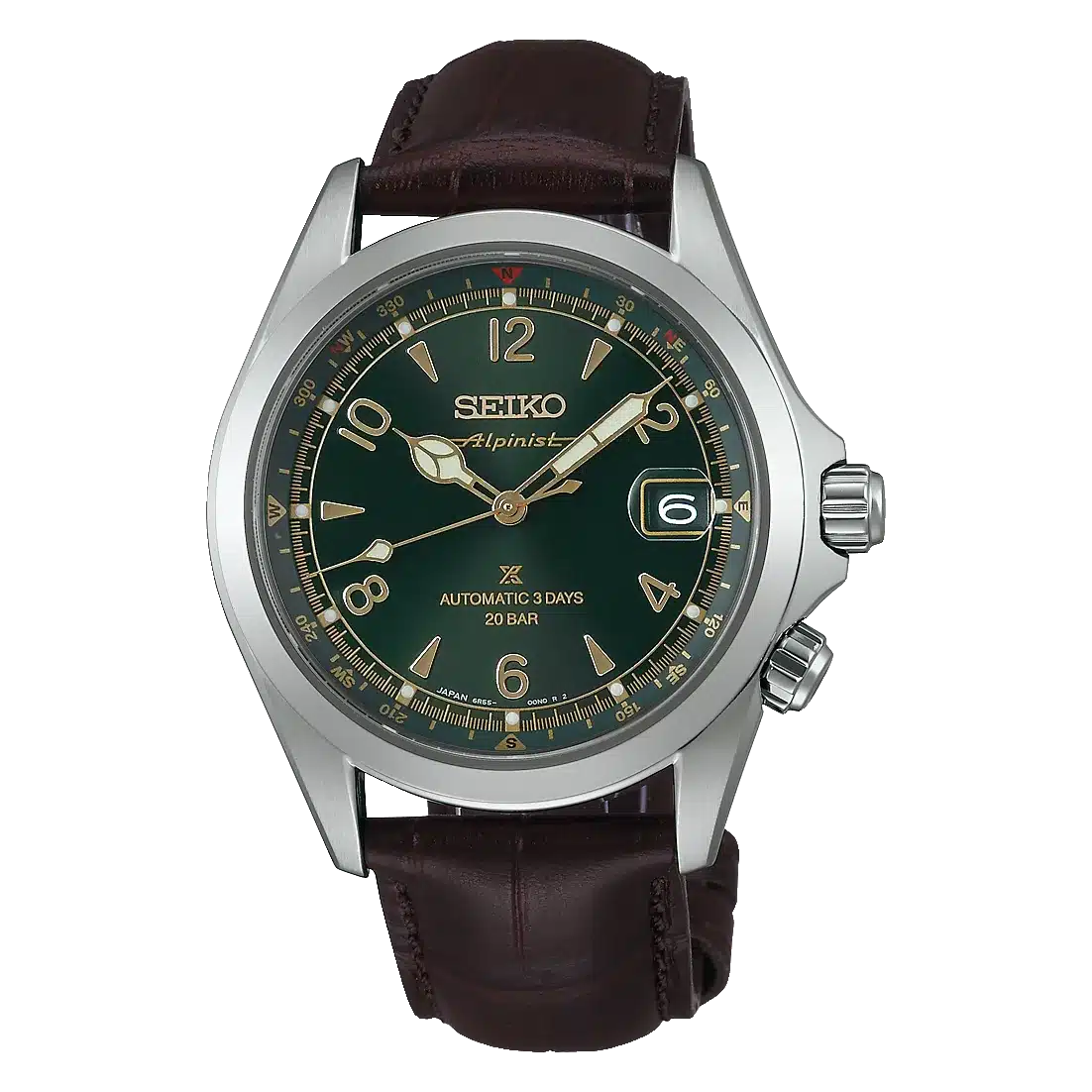 montre homme seiko prospex land alpinist cadran vert