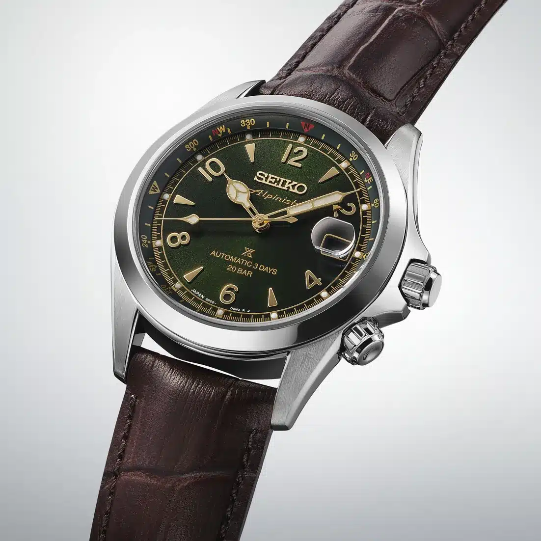 montre homme seiko prospex land alpinist cadran vert