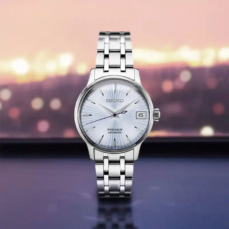 srpe19j1 Montre Homme Seiko Presage Cocktail acier bleu