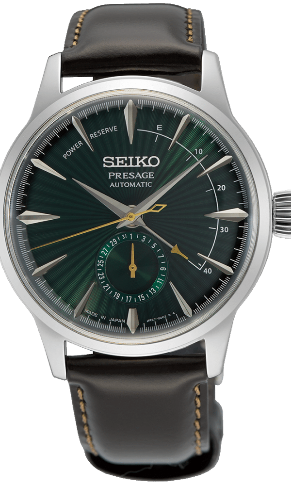 Montre Homme Seiko Presage Cocktail Mockingbird vert fonçé