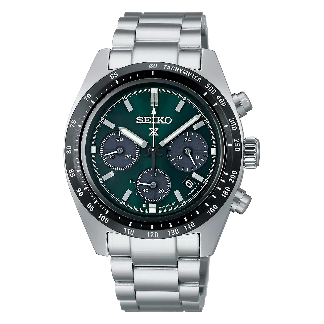 montre homme seiko prospex speedtimer cadran vert réédition 1964