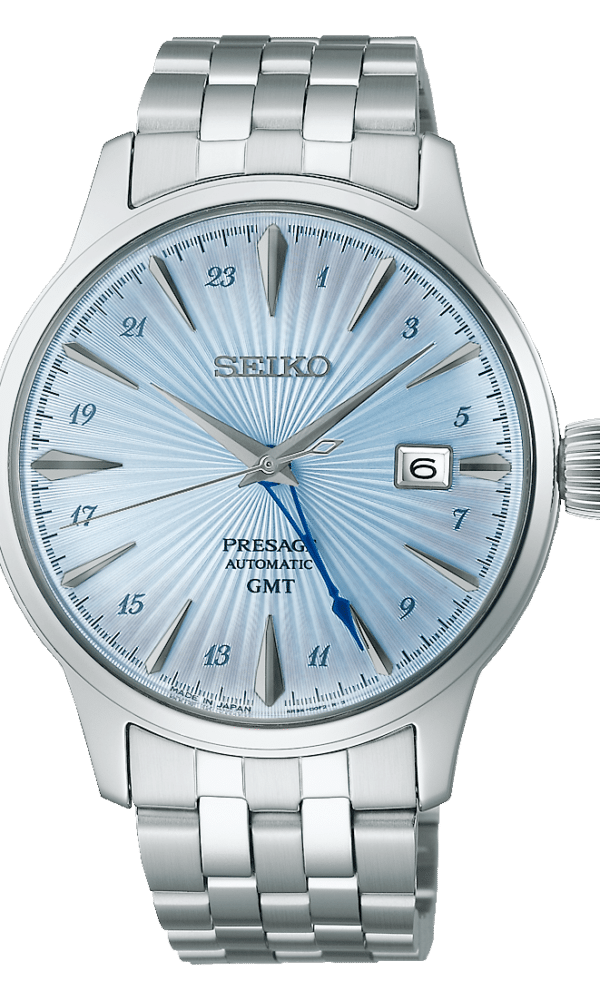 montre homme seiko presage cocktail gmt skydiving