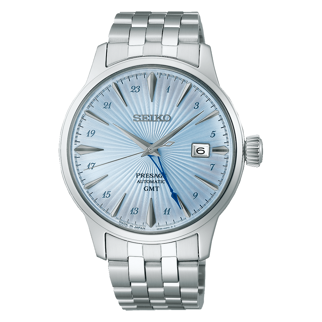 montre homme seiko presage cocktail gmt skydiving